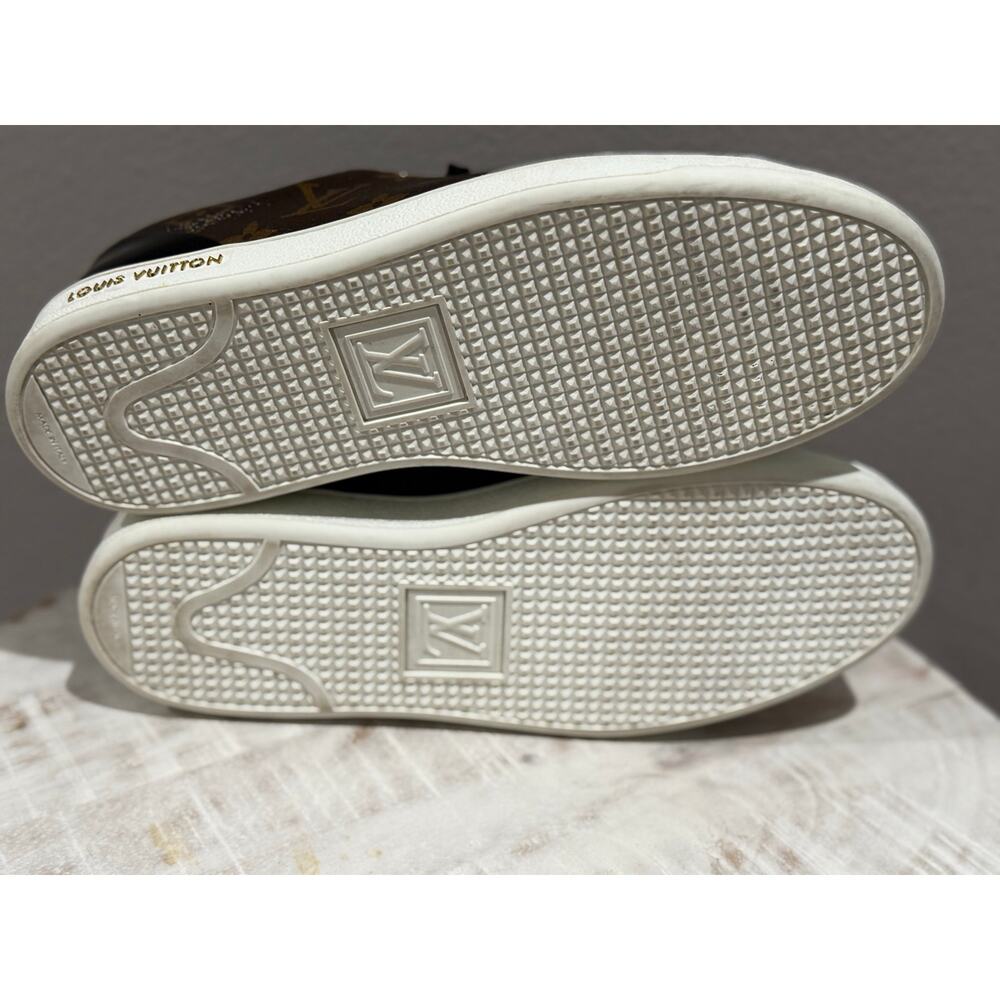 Louis Vuitton Frontrow Monogram Patent Canvas Sneakers with POA. Sz 39 eu 9 wmn - Picture 7 of 14